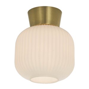 Aneta Lighting Vanja plafond 20 cm vit/matt mässing