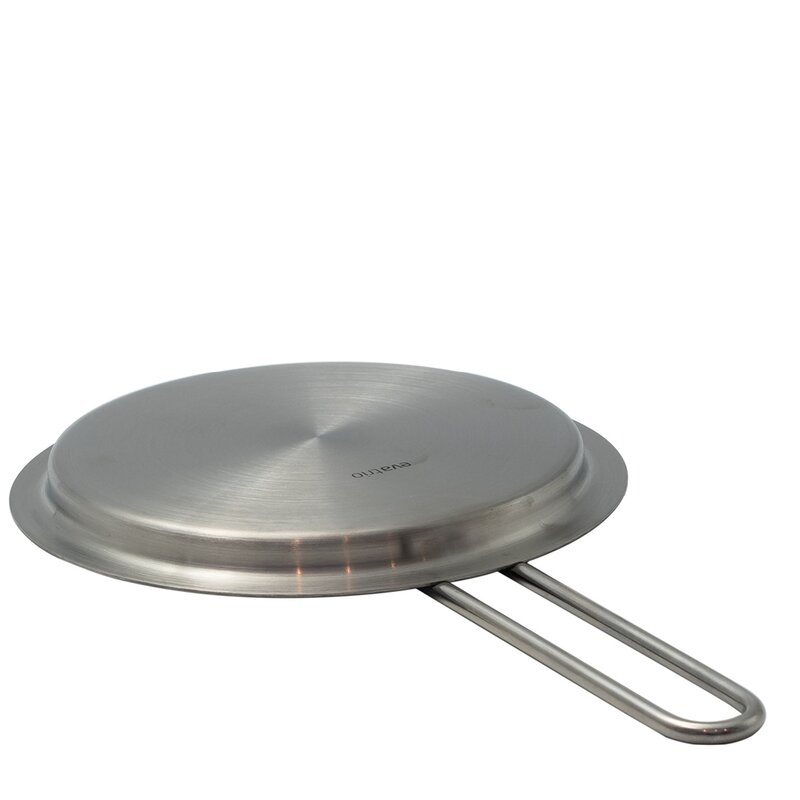 Eva Trio Platt lock 13 cm rostfritt stål