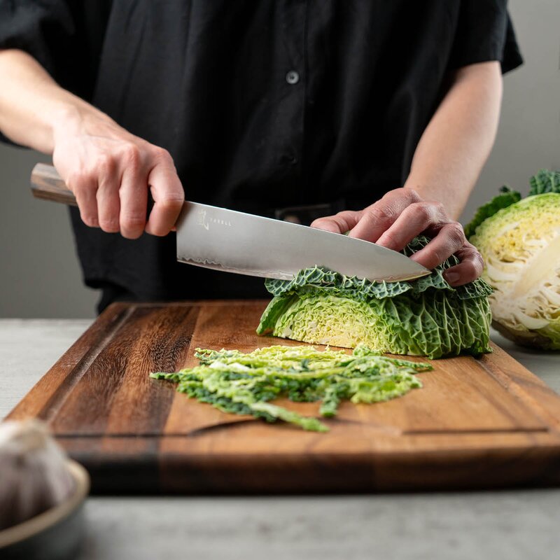 Yaxell Hana kockkniv 20 cm trähandtag