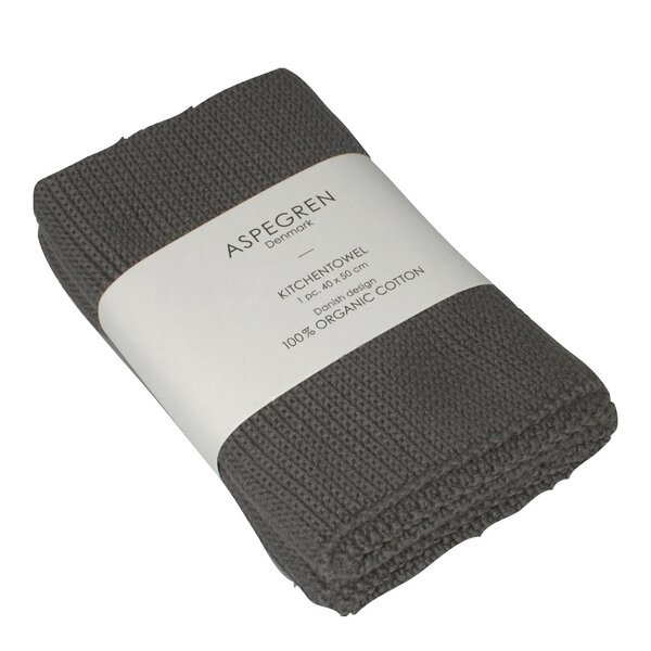 Aspegren Solid kökshandduk 40x50 cm steel gray