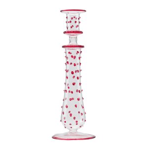 Moonlight Copenhagen The dots ljusstake 26 cm klar/röd