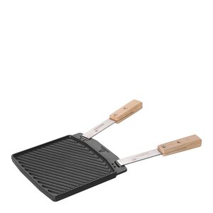 Mustang Grillplatta gjutjärn dubbelsidig 25x 5 cm