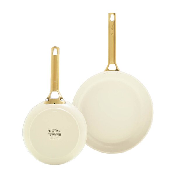 GreenPan Padova Reserve keramisk stekpanna 2 delar 20+26 cm Cream White