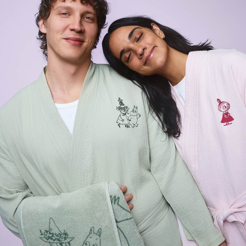 MoominArabia Mumin morgonrock muslin L/XL grön