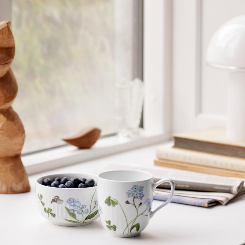 Kähler Hammershøi Summer Skål 12 cm Förgätmigej