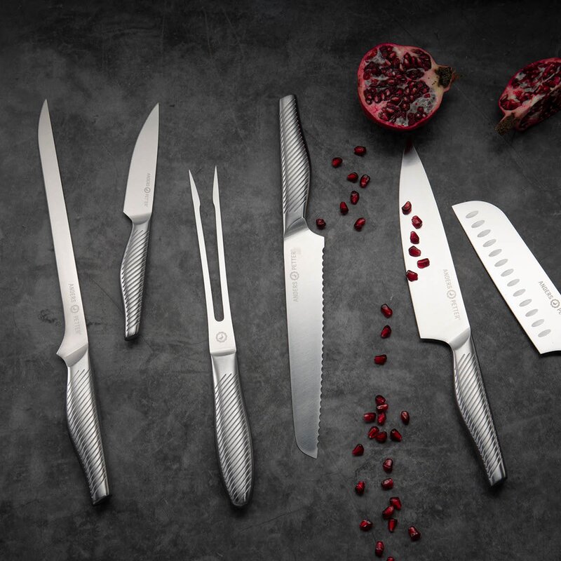 Anders Petter Trancherset 2 delar borstat stål