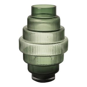 Pols Potten Steps Vas 30 cm Mörkgrön