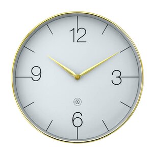 NeXtime Finesse nXt väggklocka 30,5 cm guld/grå