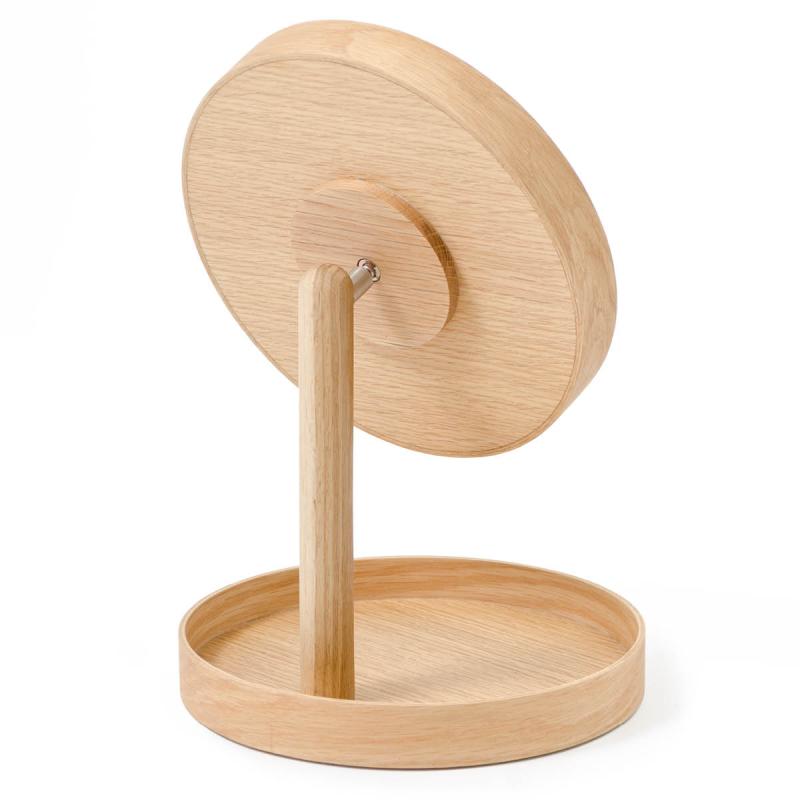 Wireworks Magnify Mirror Bordsspegel med bricka 25 cm Ek