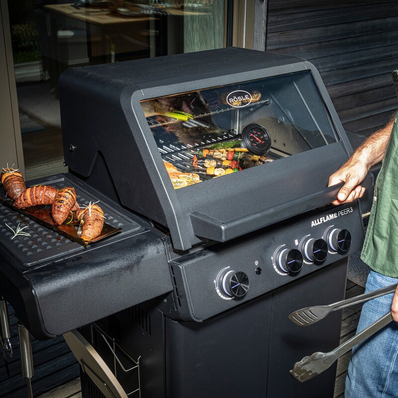 Rösle AllFlame Peer 3 gasolgrill 13500W svart