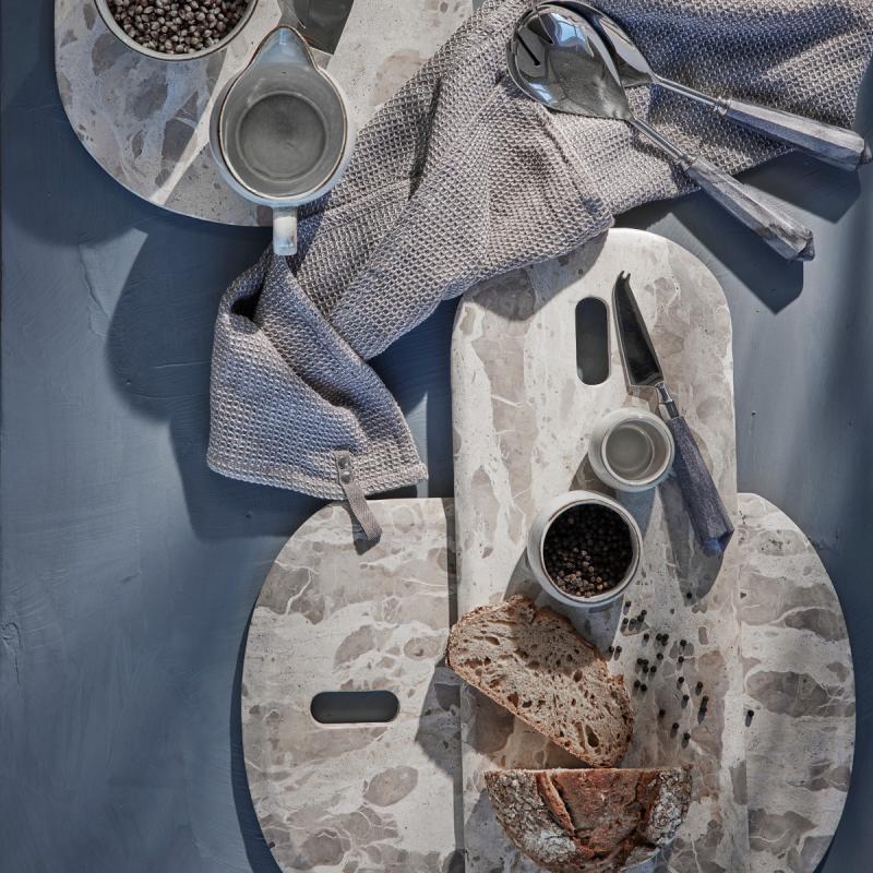 Lene Bjerre Ellia serveringsbricka 60x20 sand marmor