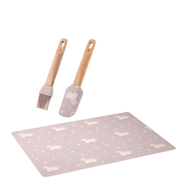 Modern House Chic Kids redskapset 3 delar ljusrosa/vit