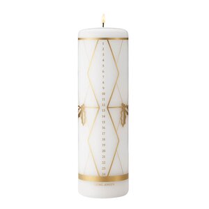 Georg Jensen 2026 kalenderljus 20 cm guldtryck