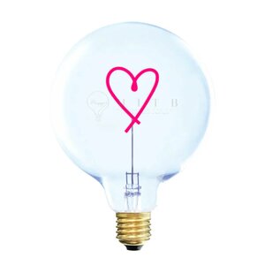 Elements Lighting MITB glödlampa LED 17 cm Hjärta röd
