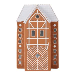 Kähler Pepparkakshus ljuslykta Large Brun