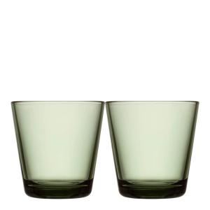 iittala Kartio Glas 21 cl 2-pack Tallgrön 