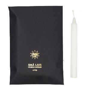 Pluto Ljus Änglaspel 10 cm 6-pack Vit