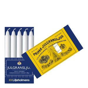 Liljeholmens Julgransljus 11,7 cm 20-pack vit