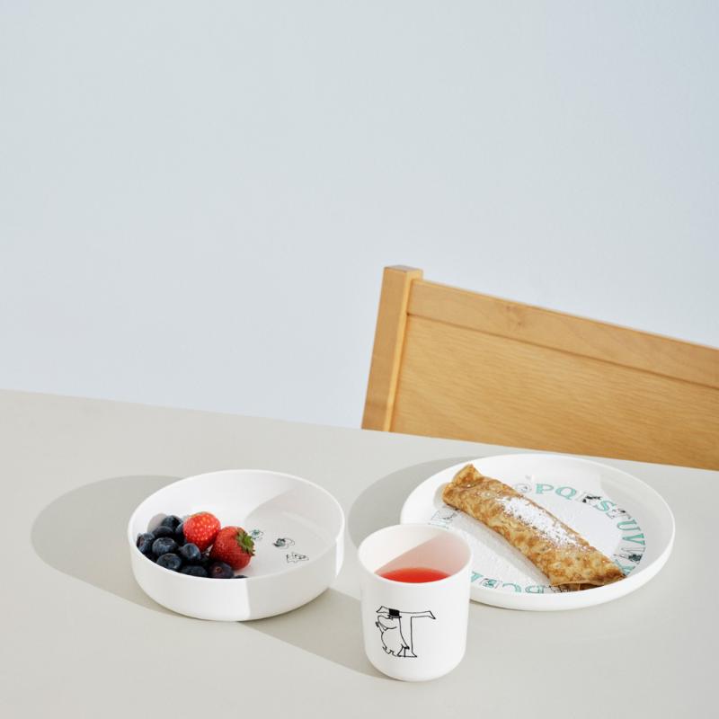 RIG-TIG Moomin ABC Tallrik 20 cm Vit/Turqouise