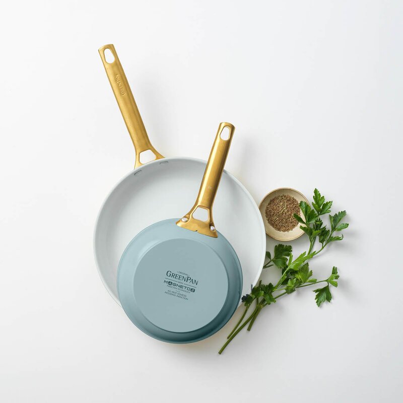 GreenPan Padova Reserve keramisk stekpanna 2 delar 20+26 cm Smokey Blue