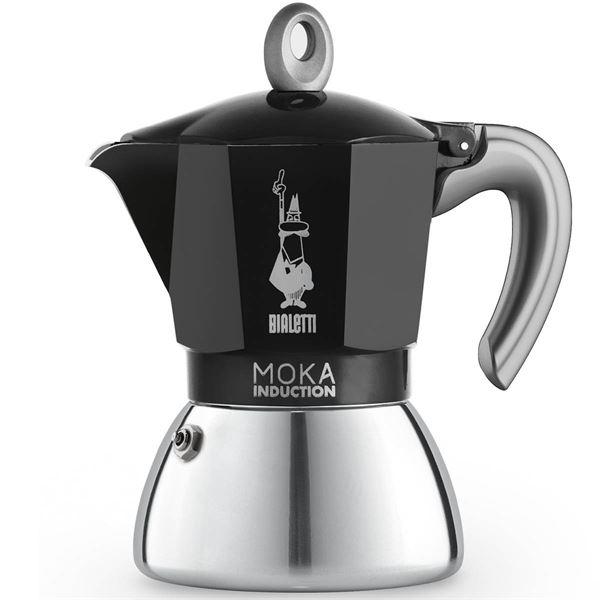 Bialetti Mokka induction espressokokare 6 koppar svart