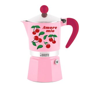 Bialetti Mercato Della Frutta espressokanna 3 koppar rosa