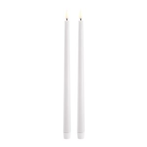 Uyuni Lighting Slim Taper LED-ljus 2,3x32 cm 2-pack nordisk vit