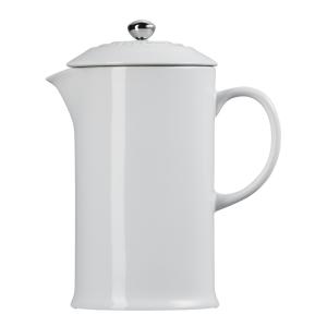 Le Creuset Presskanna stengods 1 L white