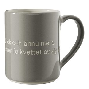 Design House Stockholm Astrid Lindgren Mugg Grå Ge barnen kärlek