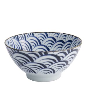 Tokyo Design Studio Natsu Nami Mixed skål 17,8x9,5 cm 1 L blå/vit