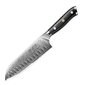 Damaskus by Haws Santokukniv 32 cm svart