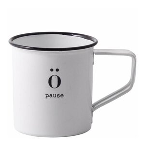 Sögne Home Emaljmugg mini 12 cl Pause 