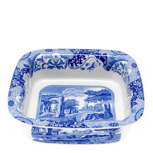 Spode Blue Italian ugnsform 25,5x25,5 cm blå/vit