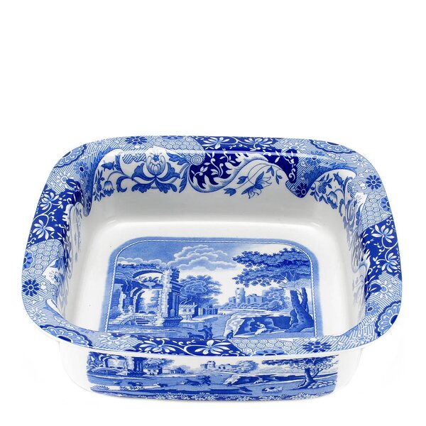 Spode Blue Italian ugnsform 25,5x25,5 cm blå/vit