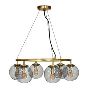 Dyberg Larsen COMO pendellampa 32,5 cm smoke/mässing