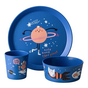 Koziol Connect barnservis 3 delar Rymden