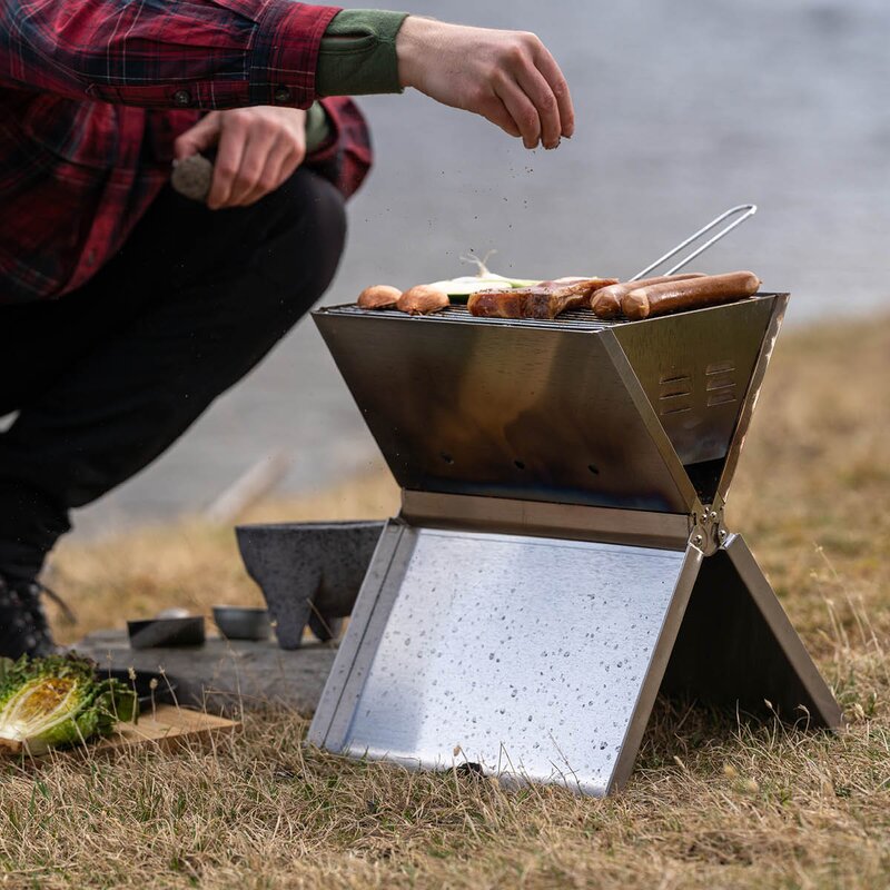 Hällmark of Sweden Vikbar grill 36x26 cm rostfri