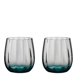 Aida Søholm Sonja Vattenglas 30 cl 2-pack Petrol blue 