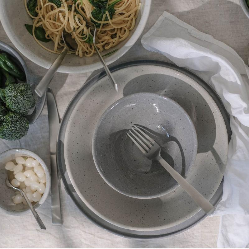 Modern House Granite White Skål 1,25L Ljus Grå