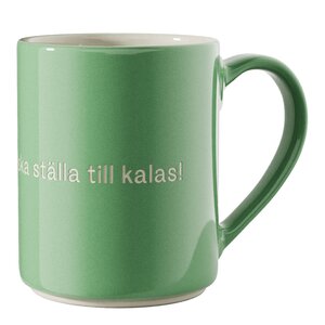 Design House Stockholm Astrid Lindgren Mugg Jag vet en som ska ställa till kalas! Grön