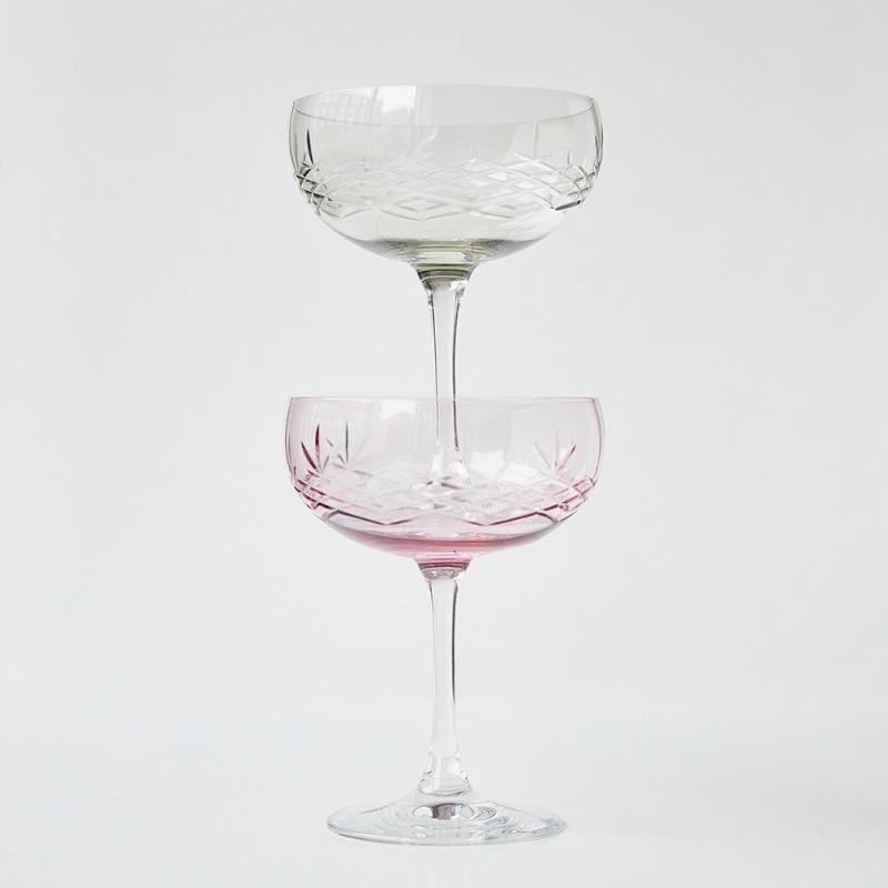 Frederik Bagger Crispy Gatsby Champagneskål 30 cl 2-pack Topaz