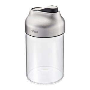 Gefu Tip socker- eller mjölkdispenser 180 ml klar/stål/svart