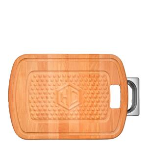 Hexclad Hybrid Skärbräda 2-sidig Bokträ