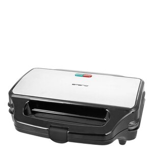EMERIO Toastjärn XXL 32x27 cm 900W rostfritt stål/svart