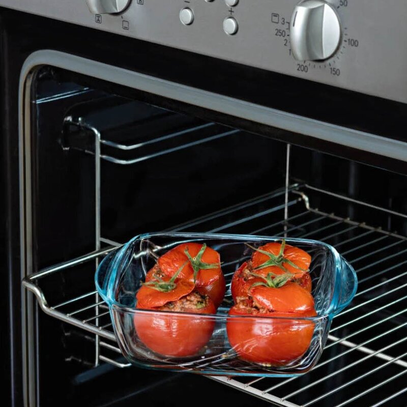 Pyrex Cook & Heat förvaringsburk 1 L röd/klar