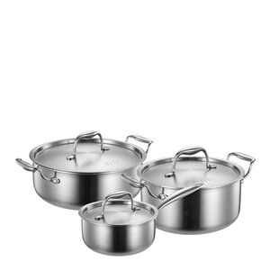 Modern House Rix Circle grytset 3 delar 1,6/3,2/4 L keramisk beläggning