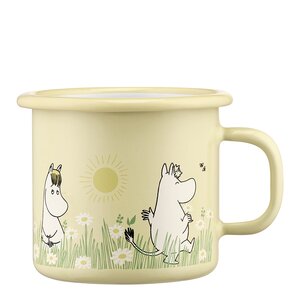 Muurla Mumin emaljmugg 25 cl äng ljusgul