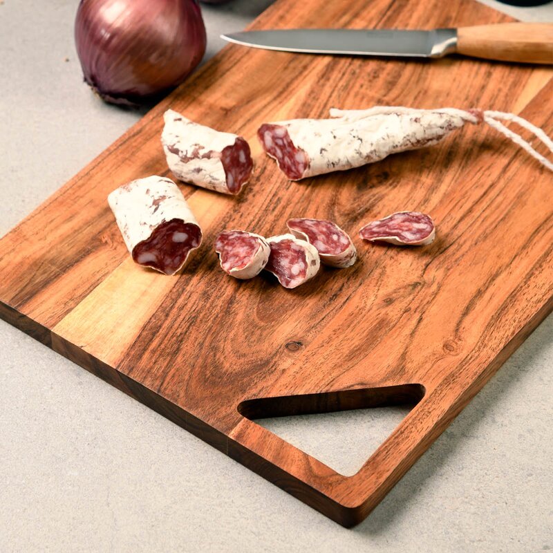 Kesper Skär- och serveringsbräda 35,5x25,5x1,5 cm akacia