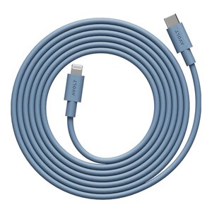 Avolt Cable 1 USB-C till Lightning kabel 2 m Shark Blue