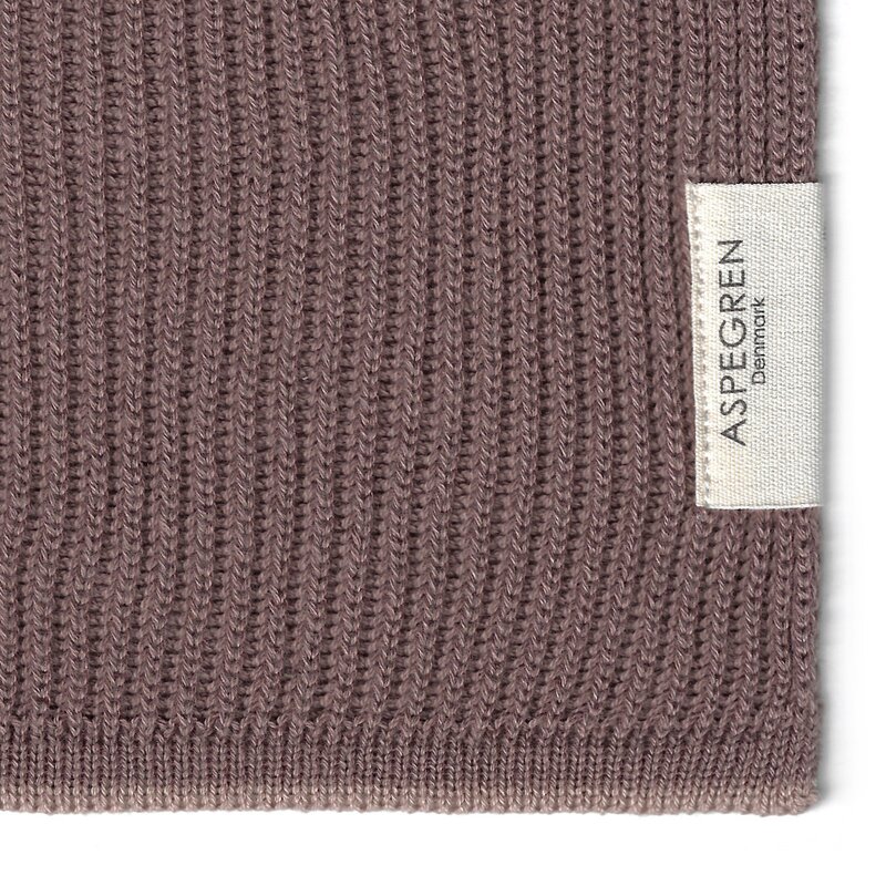 Aspegren Ripple disktrasa stickad 26x26 cm elderberry